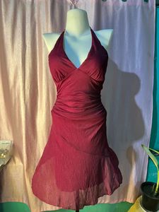 Sparkly Halter Neck Mini Dress 💋