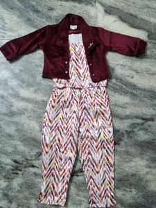 Full Dress With Jacket For Baby Girl