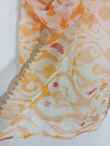 Multicolor Printed,Embroidered BorderDupatta(women
