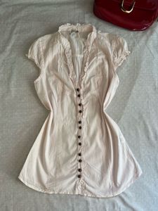 Elegant Women's Pink Button-Up Top
