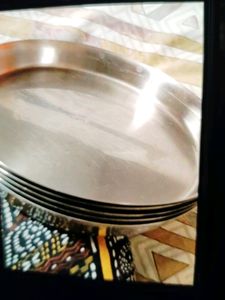 Patterned Silver Bowl Set