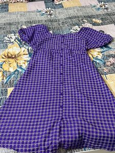 Beautiful Purple Colour A Line Dress