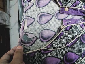 Purple Printed Kurti