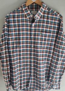 Lacoste Plaid Button-Down Shirt
