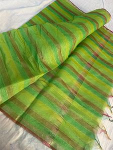Striped Green Duppata