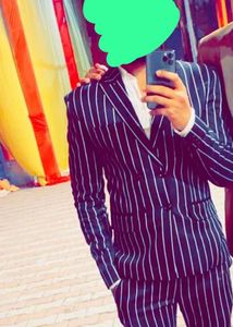 Men's Striped Suit Set