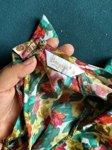 Mini floral backless Dress