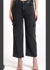 Dark Grey Cargo Jeans (best quality)