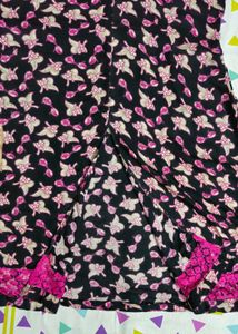 Front Slit Floral Print Kurti