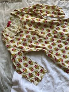 Cream Kurta with Floral Print