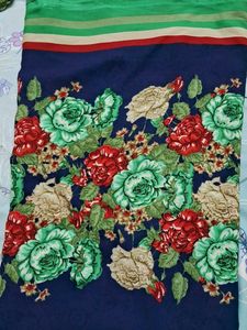 Vintage Floral Print Saree