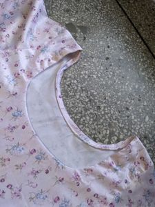 Light Pink Floral Maxi Dress
