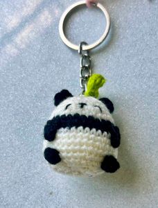 Crochet Panda Keychains