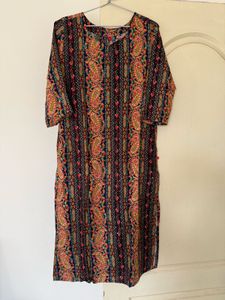 Vibrant Paisley Print Kurta