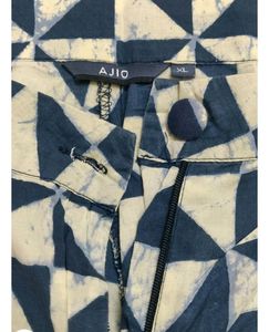 Geometric Print Wide-Leg Pants