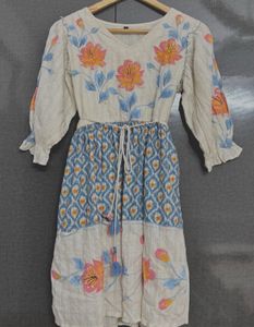 Boho Floral Print Dress