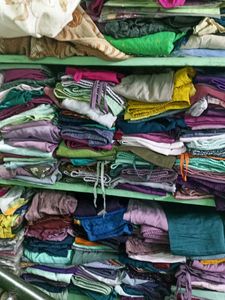 Assorted Folded Women's Pants and Salwars