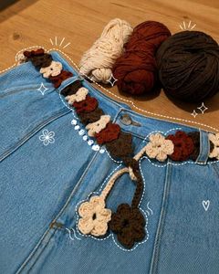 Handmade Crochet Flower Belt