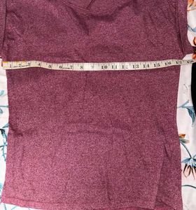 Burgundy Heathered T-Shirt