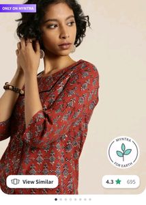 Taavi Red And Blue Kurti ❤️🩵 (S)