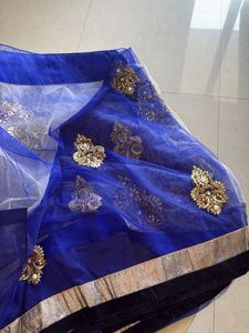 Elegant Embroidered Saree