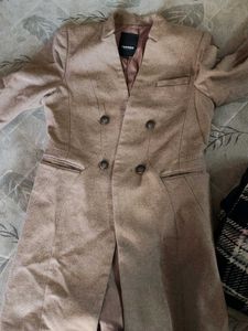 Terranova Double-Breasted Tan Coat