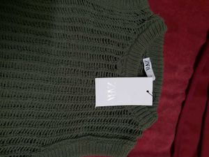 zara knitted vest with tags