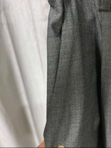H&amp;M Classic Grey Wide-Leg Trousers