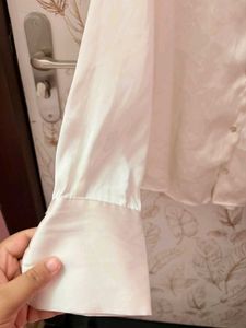 Zara Chic Satin Button-Up Shirt