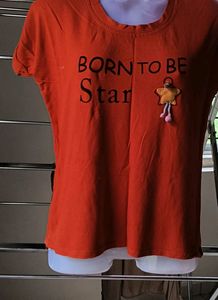 Dark Orange Colour Top