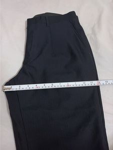 Unisex Classic Black Pleated Trousers