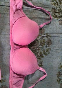 Pink Bra and Panty Set