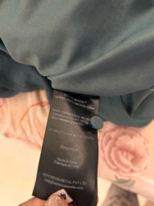 vero moda Elegant Teal Textured Mini Dress