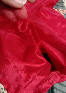 Red Satin Blouse