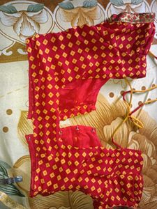 Beautiful synthetic saree with readymade blouse