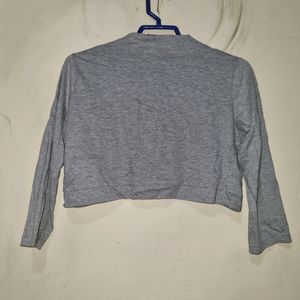 Open Front Cropped Shrug