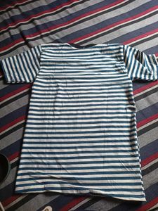 Striped Blue &amp; White T-Shirt