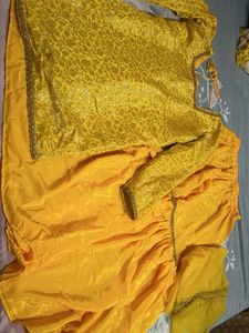 Yellow gharara n kurta or duppata