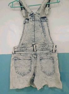 Denim Overall Shorts