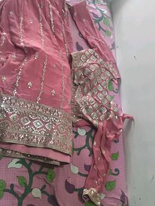 XXL Designer Fully Stitched Stunning Pink Lehenga