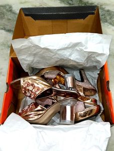 Sparkling Rose Gold Heels
