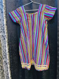 Vibrant Striped Kurta