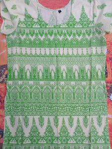 Green Kurta &amp; Leggings Set