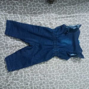 Cute Denim Jumpsuit With T-shirt