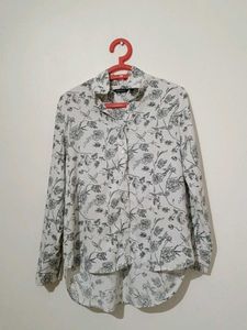 Floral Print Button-Up Shirt