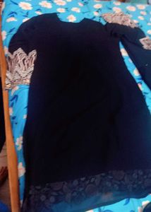 Pakistani embroidery kurta set new black