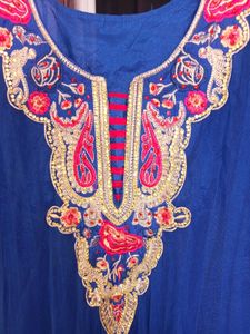 Embroidered Blue Kurta