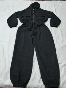 Black Quilted Co-ord Set