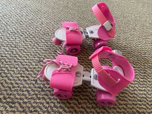 Pink Roller Skates for Kids and  inflatable p