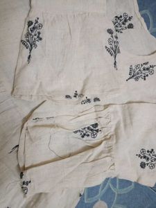 Embroidered Cotton Kurta